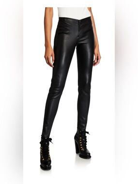 Alice + Olivia skinny leather pants 100% leather